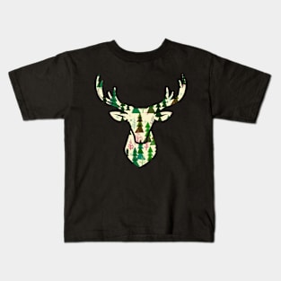 Reindeer Tree Kids T-Shirt